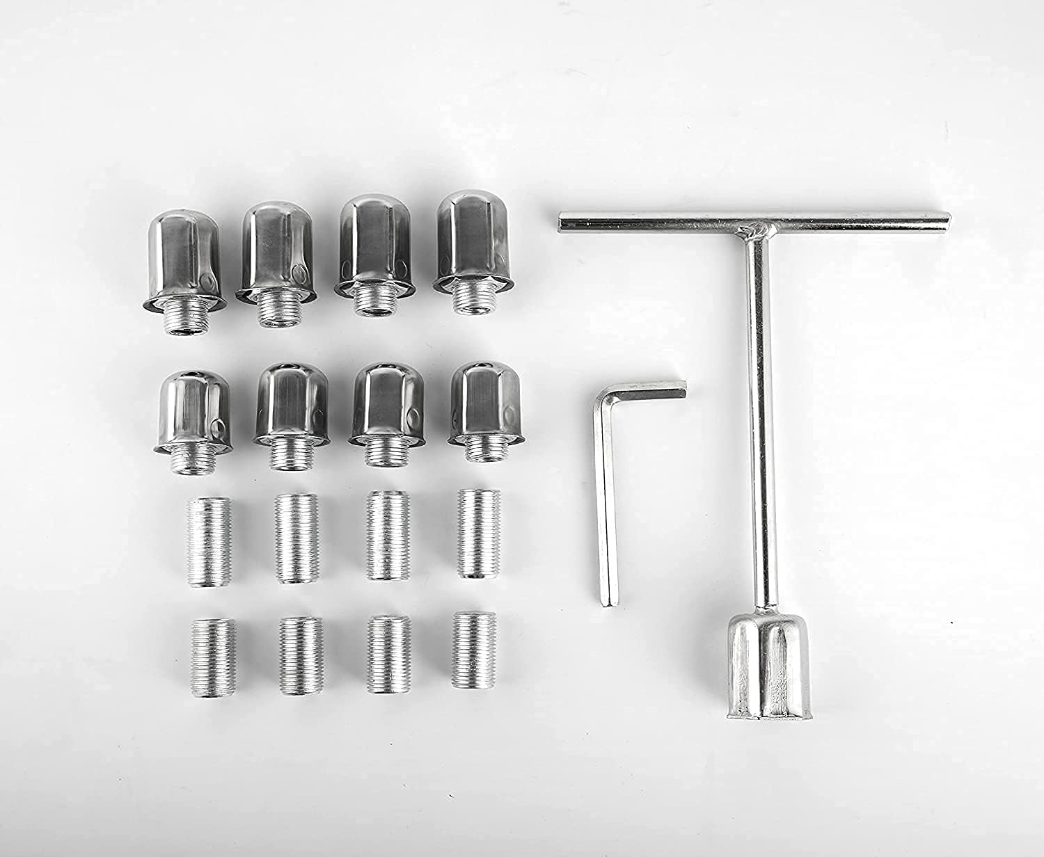Kucaruce Set of 4 19.5 10 Lug Wheel Skins Hub Caps Rim Covers Stainless Steel Wheel Simulators For 2008-2020 R_a_m 4500 5500 Pickup