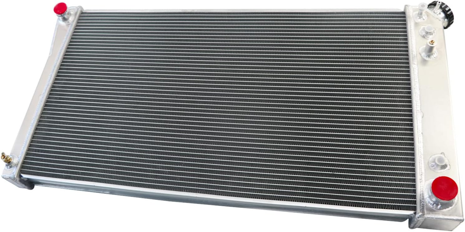 RadRace 4 Row Aluminum Radiator for 1991 1992 1993 Chevy Caprice Buick Roadmaster 91 92 93 Radiators 5.0L 5.7L V8 GAS