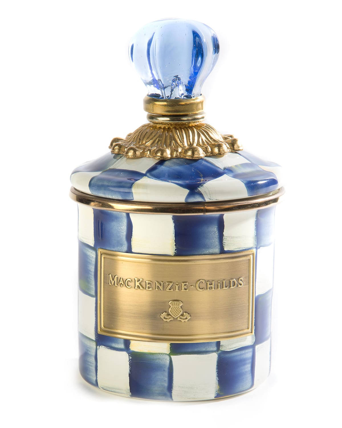 MacKenzie-Childs Royal Check Canister - Mini