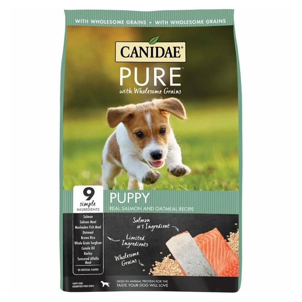 Canidae Pure Puppy Real Salmon u0026 Oatmeal Recipe Dry Food, 24 lbs.