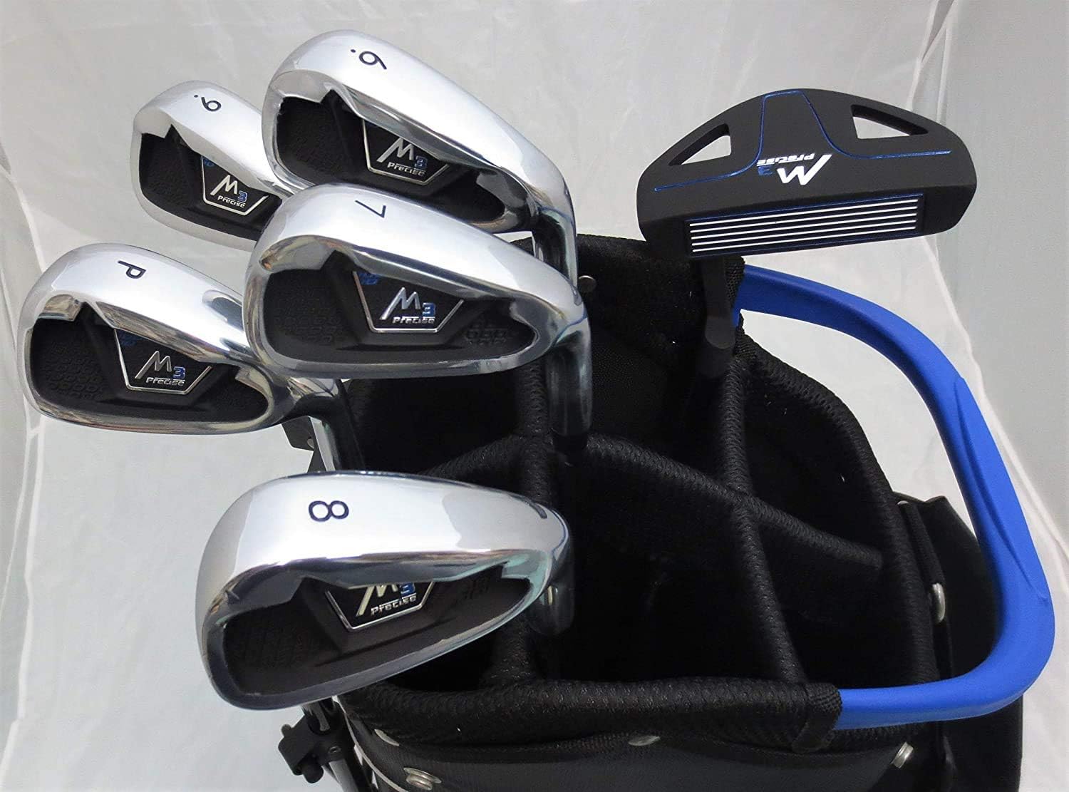 Tall Mens Complete Golf Set Clubs Fits Men 6'0"- 6'6" Tall Driver, Fairway Wood, Hybrid, Irons, Putter, Stand Bag