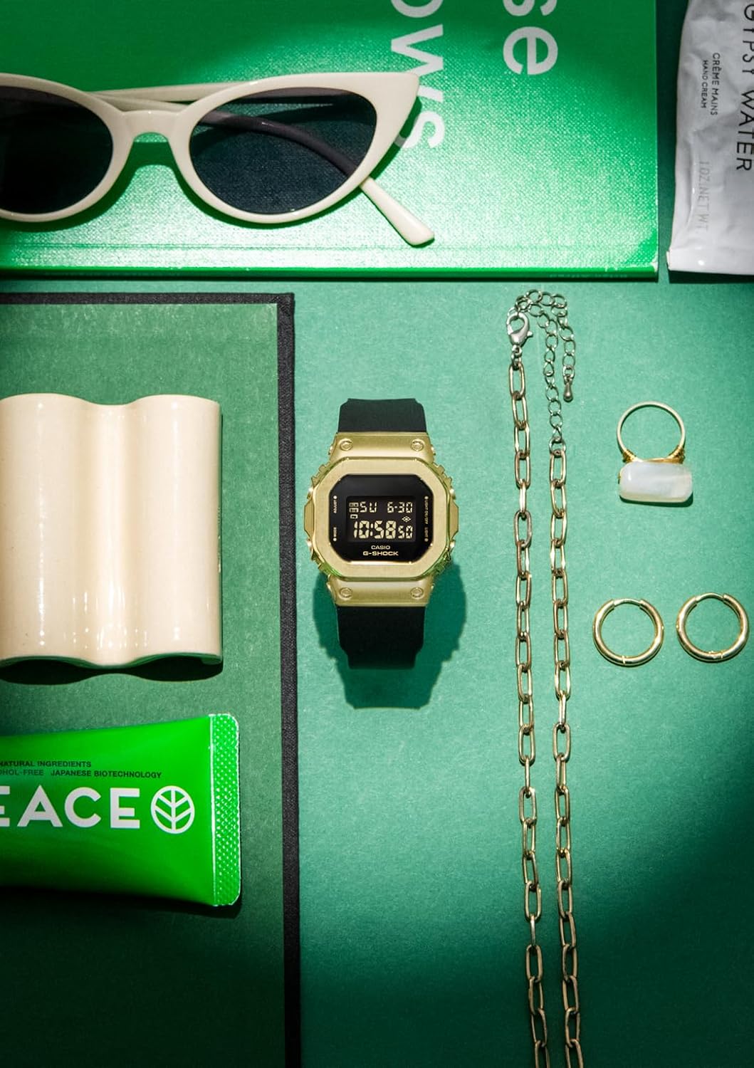 Casio GM-S5600GB-1JF [G-Shock Compact Size Metal Covered Series Black x Gold Model] Watch Shipped from Japan Aug 2022 Model