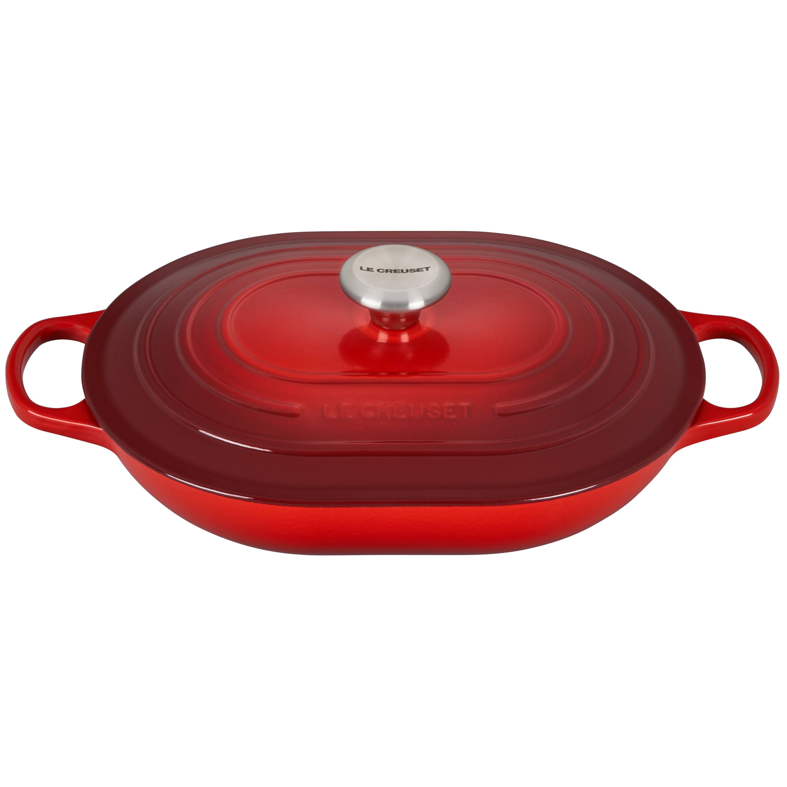 Le Creuset 3.75 Qt. Cerise Signature Oval Casserole