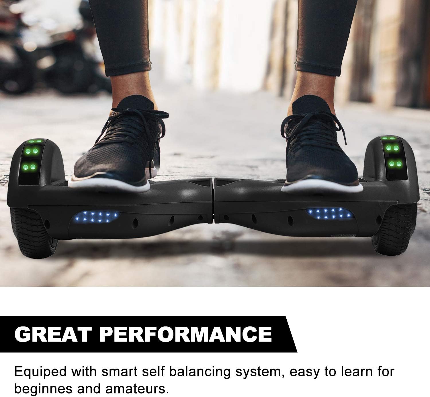 Hoverboard for Kids Ages 6-12 Girls Boys - 6.5" Wheels Adults Hover Board with Bluetooth Speaker Lights Electric Self Balancing Scooter for Teens, Boys Girls gift