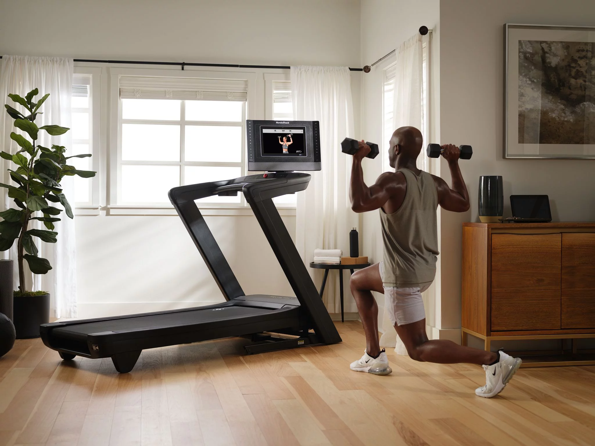 NordicTrack Commercial Series 1750; iFIT-enabled Treadmill for Running and Walking with 14” Pivoting Touchscreen