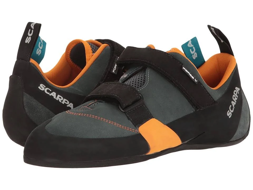 Scarpa Force V Climbing Shoe - Men&s Mangrove/Papaya / 40.5