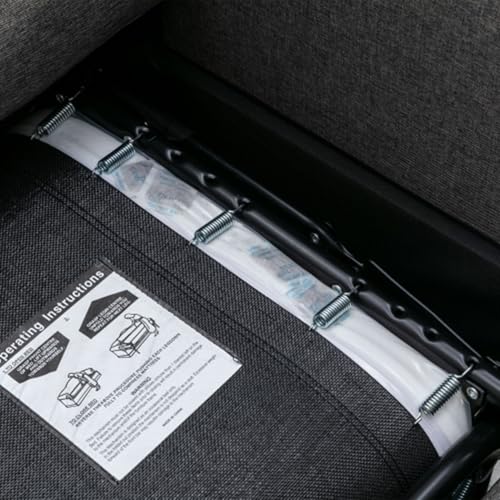 Pull Out Sofa Bed Couch,Convertible Sleeper Sofa,Loveseat Sleeper with Twin Size Memory Mattress,2-in-1 Sleeper Sofa Bed,for Living Room Spaces Small Spaces,Gray
