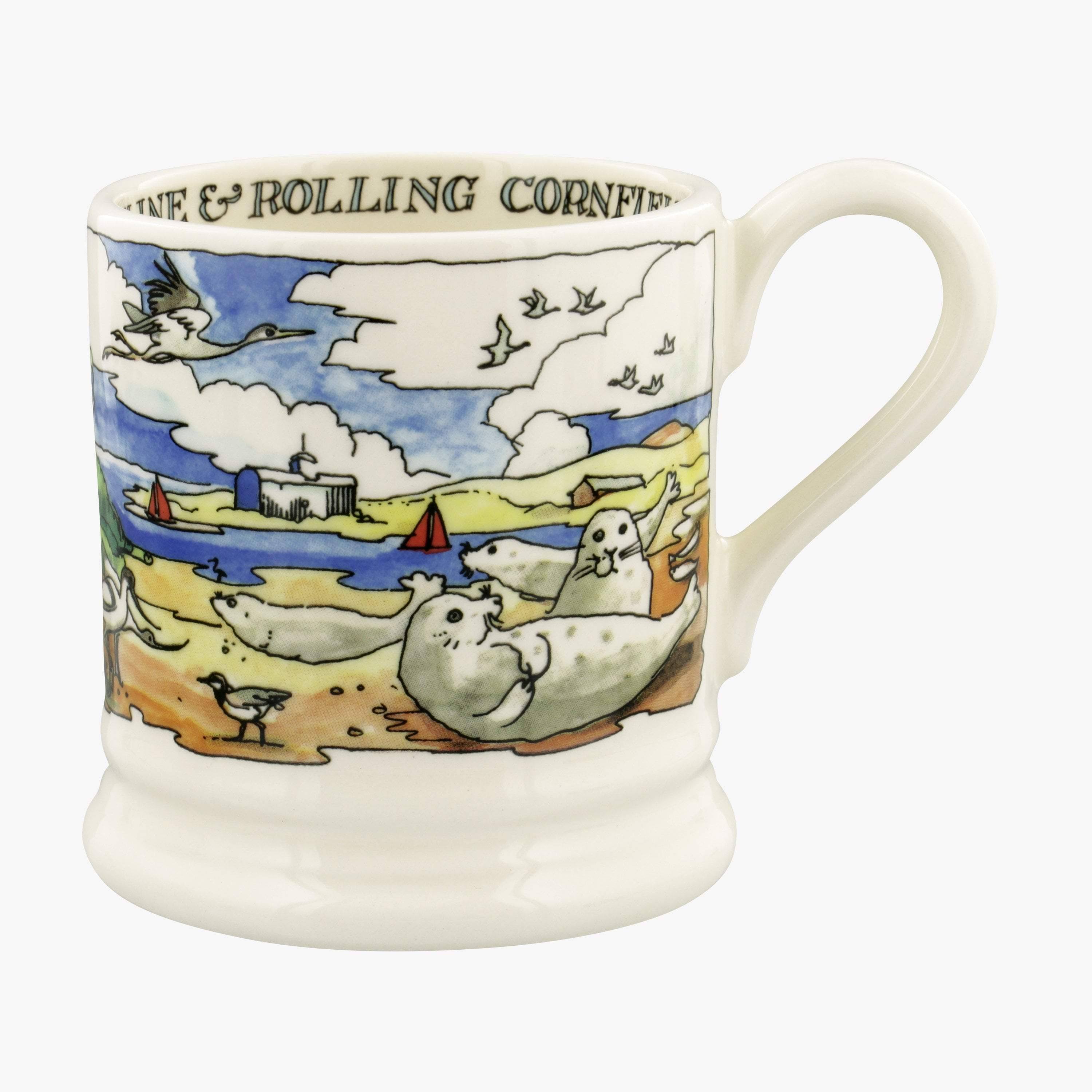 Emma Bridgewater Landscape of Dreams Norfolk Coast Half Pint Mug