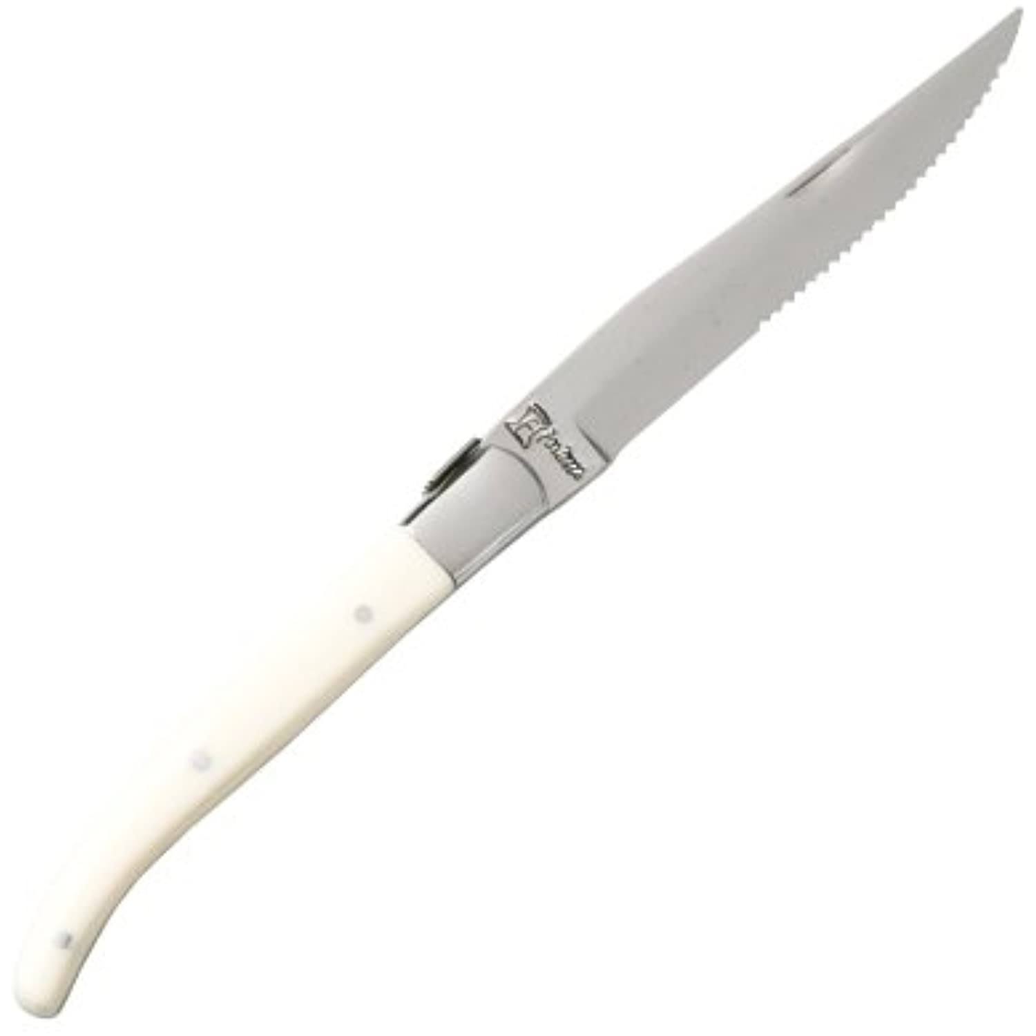 Fortessa Provencal Serrated Steak Knife, 9.25-Inch, Blonde Handle, Set of 6