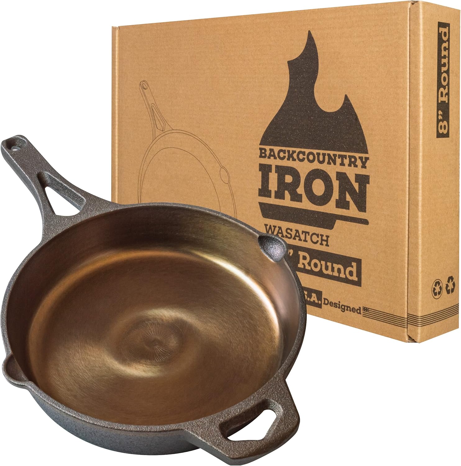 Backcountry Iron Round Wasatch Smooth Cast Iron Skillet (10 Inch)