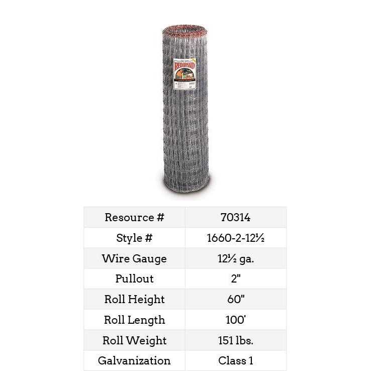 Red Brand Non-Climb Horse Fence 60 in. x 100 ft 70314