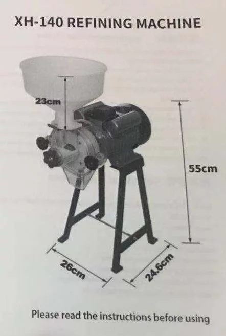 Commercial Electric Wet Beans Flour Grinder Rice Corn Grain Coffee Wheat+Funnel Wet Electric Feed Flour Mill Cereals Grinder Corn Grain Wheat+Funnel 2200W 110V