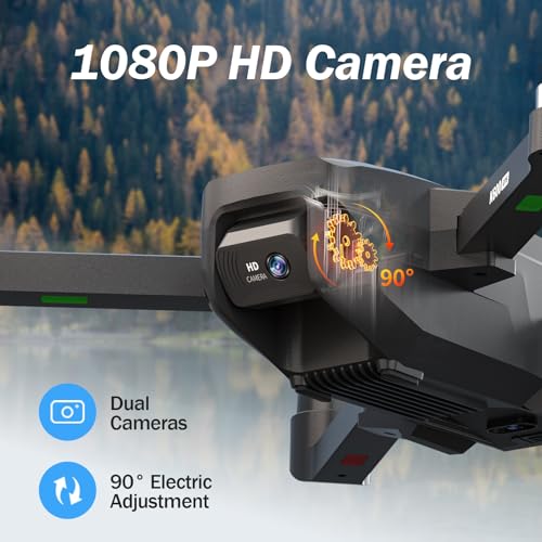 GPS Drone with Camera for Adults Beginners,4.5" HD LCD RC Screen 32G SD Card with Drone Professional Auto Return,FPV Drones Long Range Follow Me, 5GHz Transmission Gesture Control,under 249g