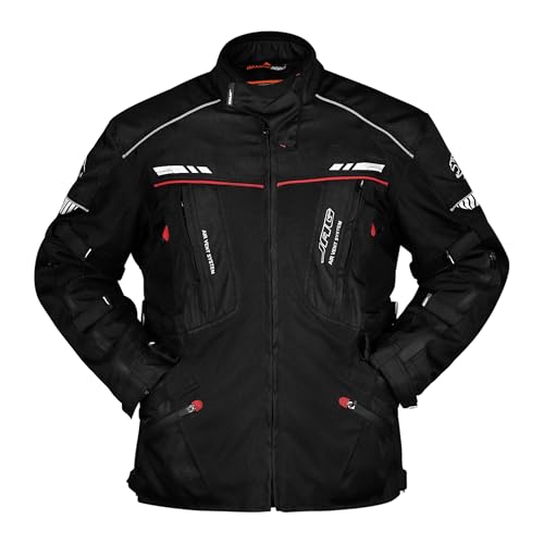 JAG Touring Motorcycle Jacket for Men, Dual Sports Water Resistant Adventure Riding Jacket with Cordura Fabric & CE Armor