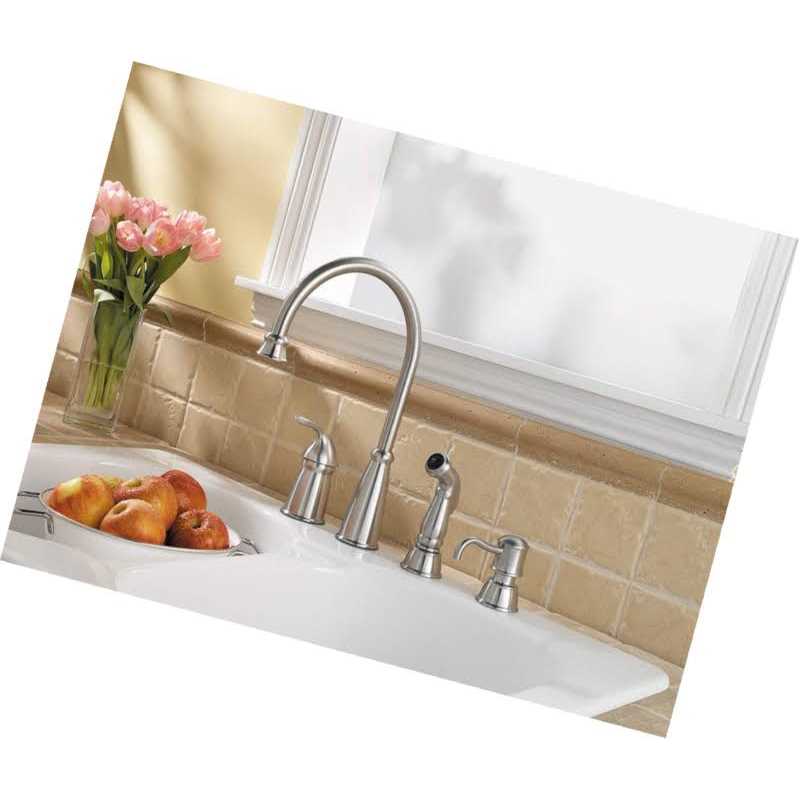 Pfister Avalon One-Handle Kitchen Faucet with Side Spray GT26-4CBS