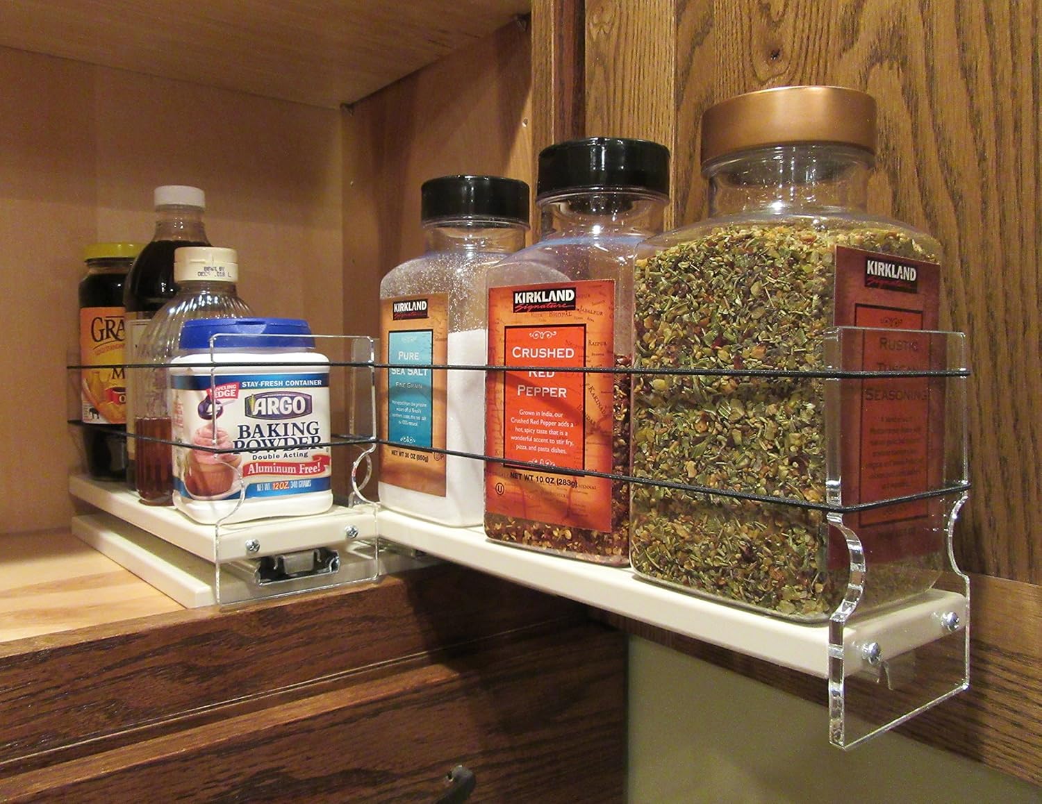 Vertical Spice - 33x1x11 DC - Spice Organizer - Cabinet Drawers for Large Containers