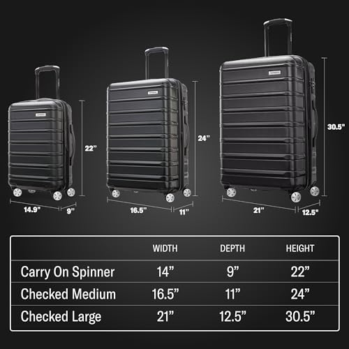 Samsonite Unisex Omni 2 Hardside Expandable Luggage With Spinner Wheels