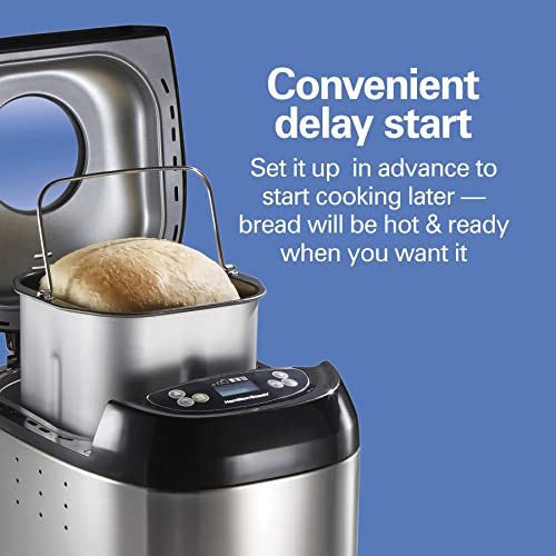 Hamilton Beach Digital Electric Bread Maker Machine Artisan and Gluten-Free