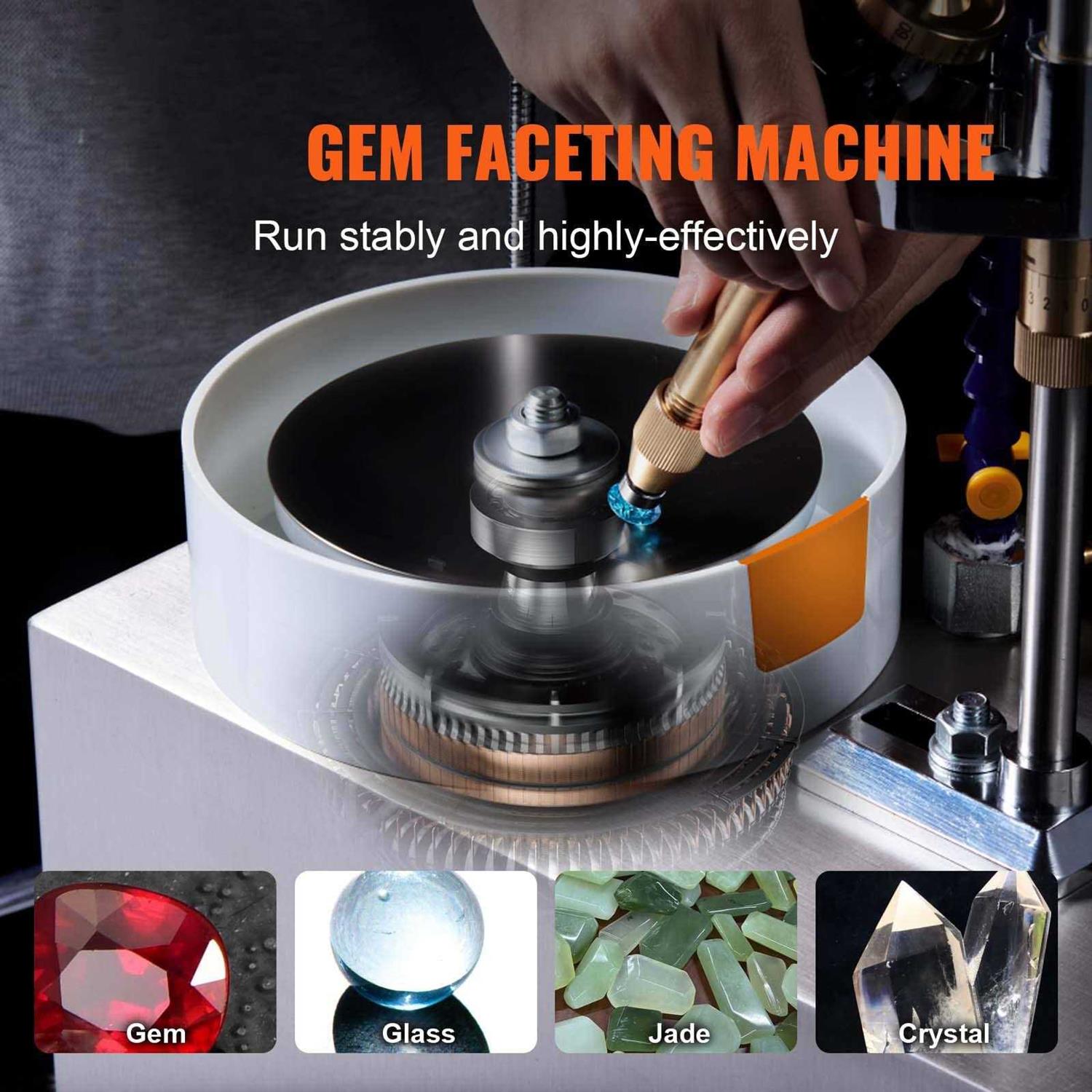 VEVOR Gem Faceting Machine 0-2980RPM Adjustable Rotating Speed 180W Jade Grinding Polishing Machine - Shop Hardware Tools Online Store
