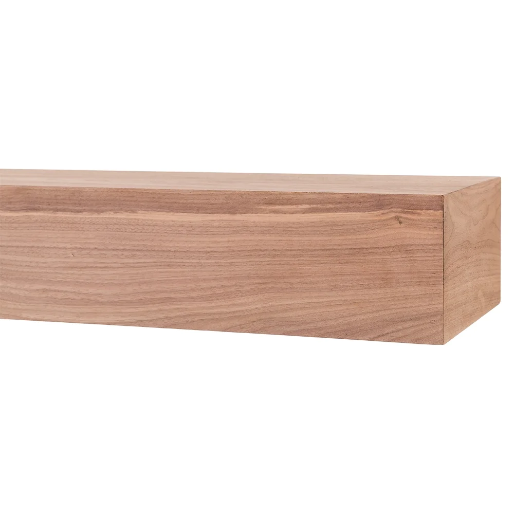 Modern Ember Walnut Creek 72 inch Fireplace Mantel Shelf - Unfinished