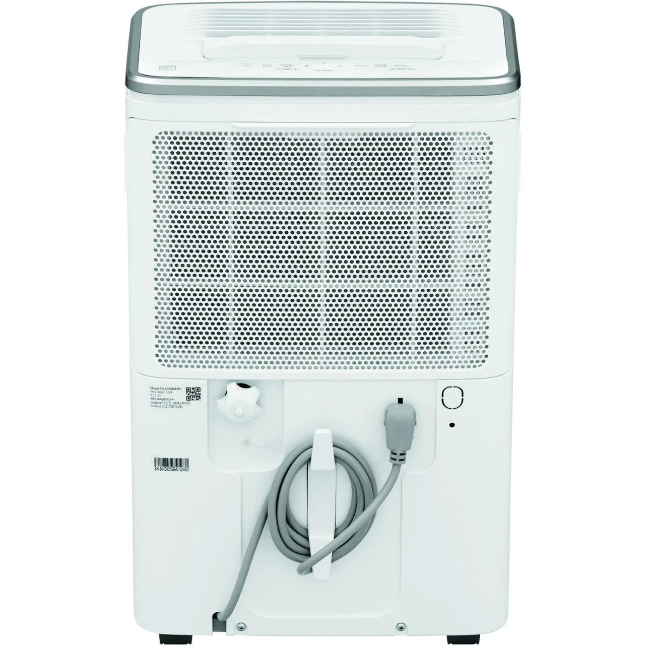 Frigidaire 50-Pint  1200 Sq ft Smart Portable Dehumidifier with Wi-Fi in White