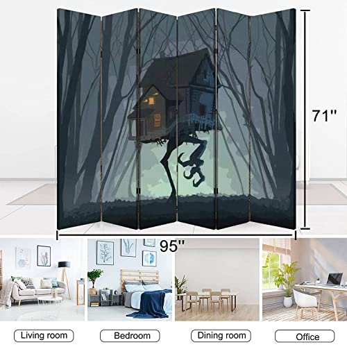 6 Panel Canvas Room Divider Screen The Monument Valley The Peaceful Life in The Mysterious Town is Canvas Privacy Partition Room Divider Wall Divider for Home Office Bathroom