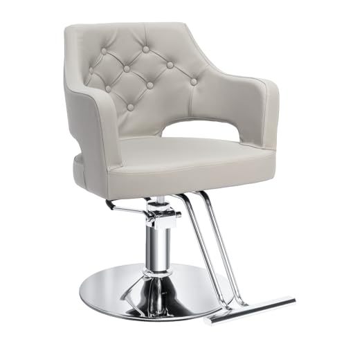 Hair Salon Chair Hydraulic Barber Chair for Home Barbershop, Styling Chair for Hair Stylist Heavy Duty, Hairdressing Beauty Spa Equipment
