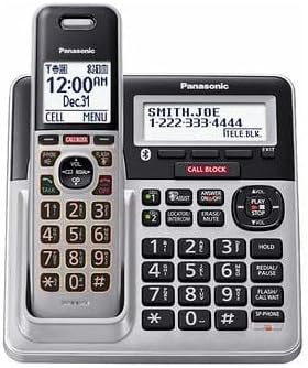 Panasonic KX-TG994SK Dect 6.0 Link to Cell Talking Caller ID Bluetooth Speakerphone Call Waiting Call Block Cordless Phone - 4 Handset (Renewed)