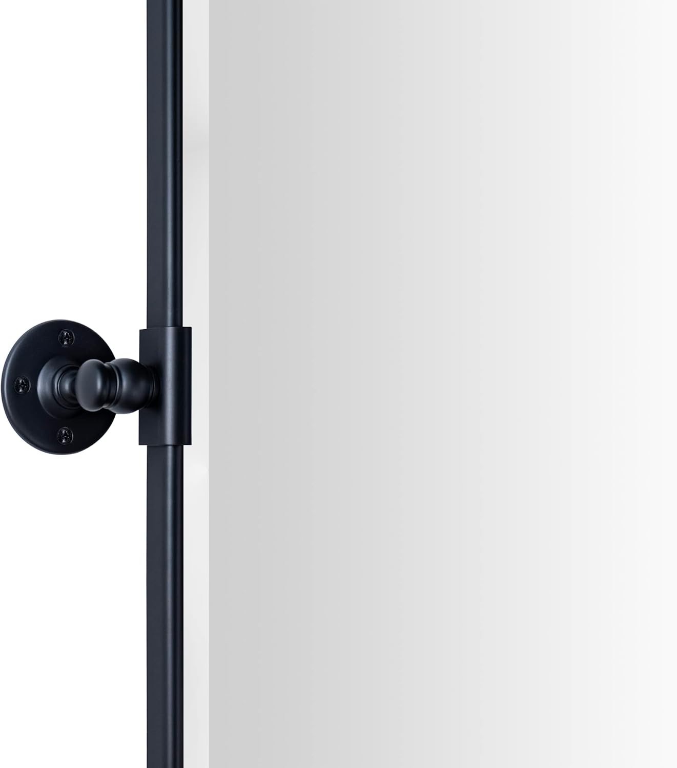 TEHOME 40x30'' Pivot Mirror Black Tilt Bathroom Vanity Mirror Matt Black Metal Framed Rectangle Horizontal Tilting Beveled Vanity Mirrors
