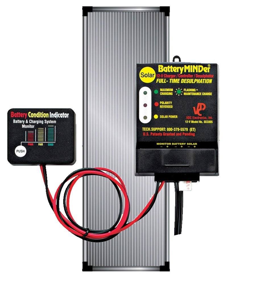 BatteryMINDer SCC-515-5 12 Volt 5-Watt Panel Solar Battery - Designed for Cars,