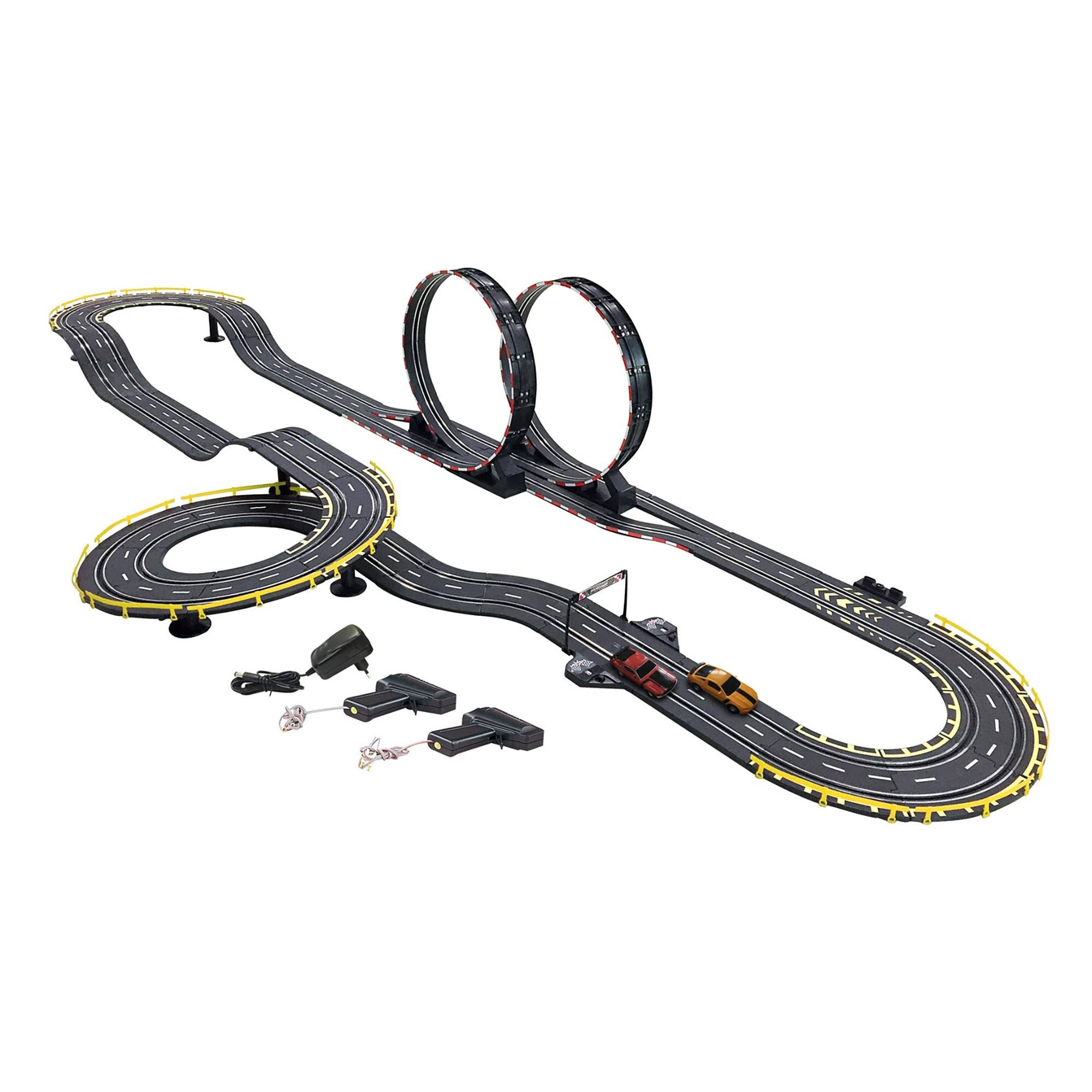 Metro Chase Road Racing Slot Car Set - Electric Powered