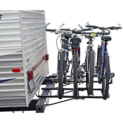 RV or Camper Trailer Bumper Bike Rack for 1-4 Bicycles