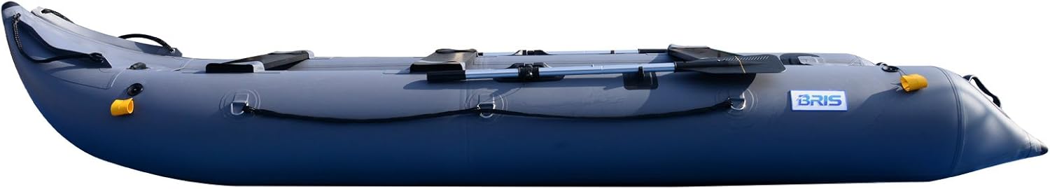 BRIS 14.1ft Inflatable Boat Inflatable Kayak 3 person Kayak Canoe Fishing Inflatable poonton Boat