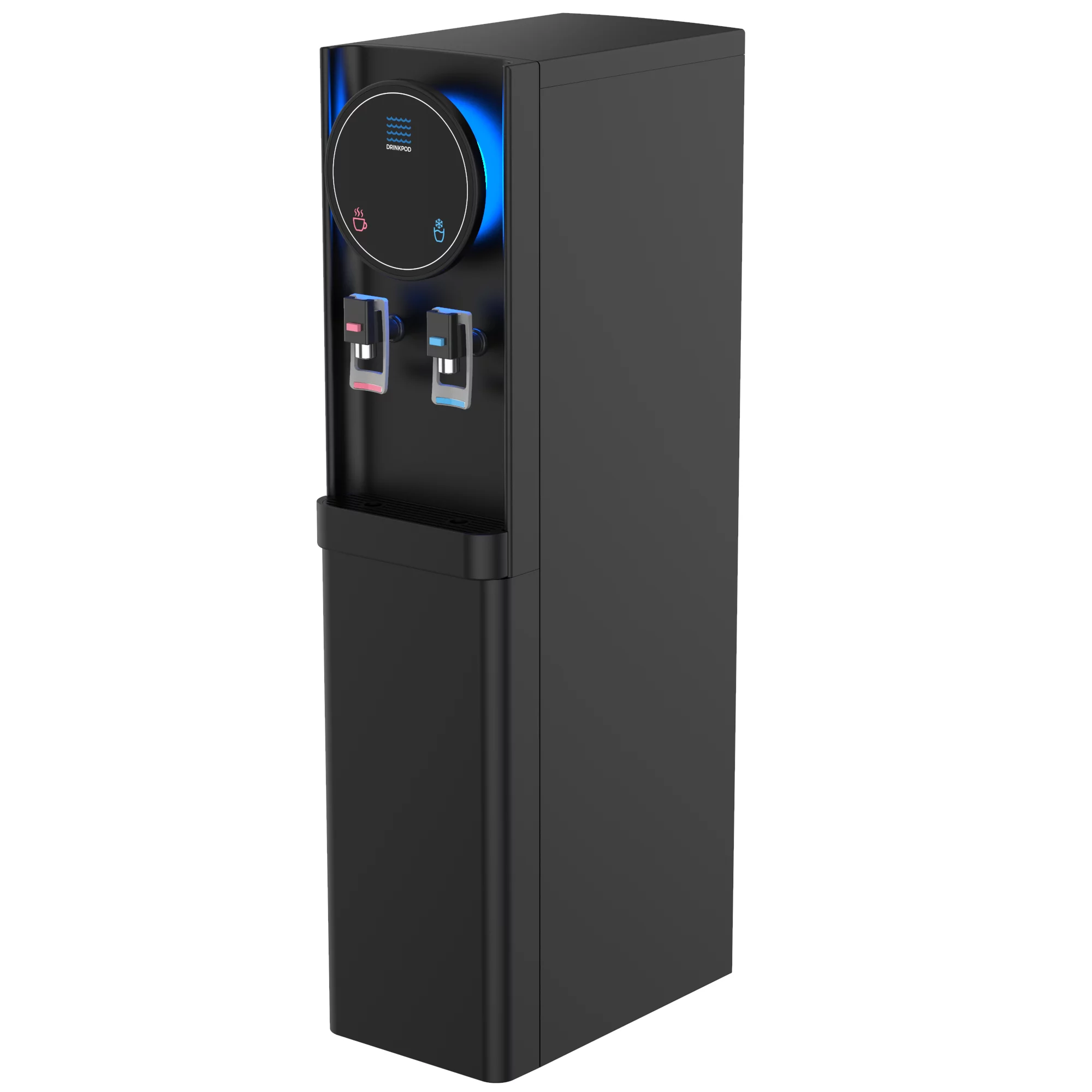 Drinkpod Bottleless Water Cooler Dispenser Ultra Membrane 3+ Filtration Water Cooler Hot & Cold Temps. Exclusive Option To Connect To Other Appliances Color; Black