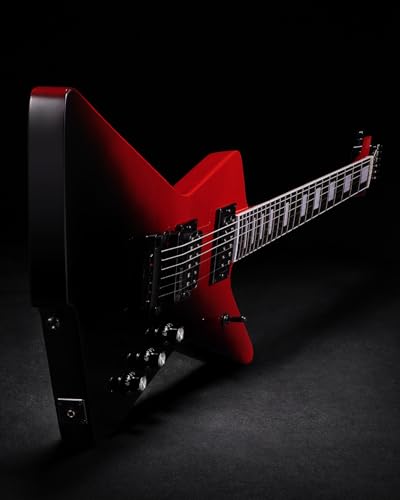 WestCreek Revenge Solid Body Electric Guitar, Heavy Metal Guitar, Right Handed, Heavy Metal Pickups, Rounded End Jumbo Frets, Bone nut, Rosewood Fretboard, Mahogany Body (Blue Yellow Gradient)