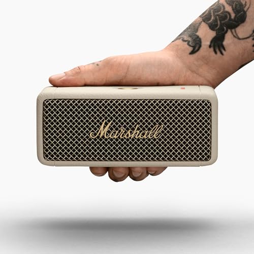 Marshall Emberton II Portable Bluetooth Speaker, Black & Brass