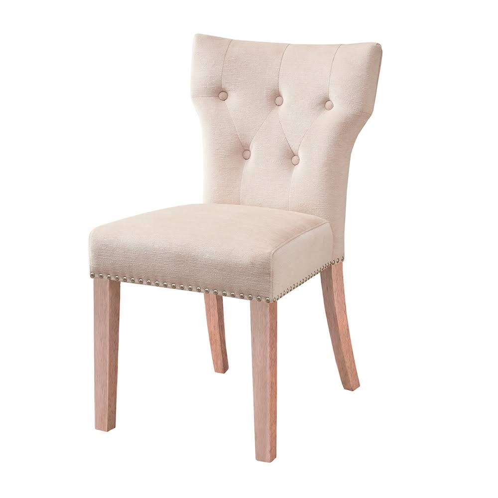 Madison Park Emilia Tufted Back Dining Chair, Light Pink