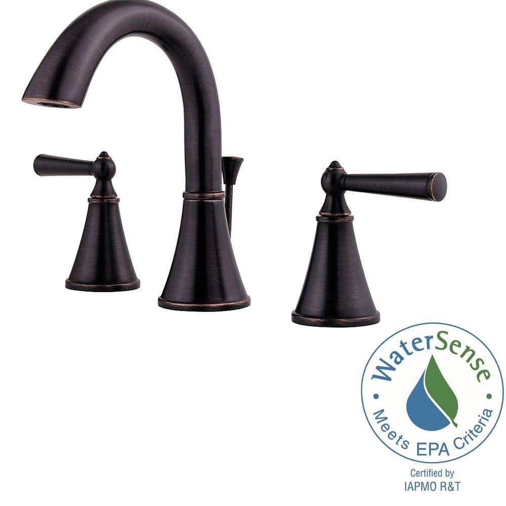 Pfister GT49-GL0Y Saxton 8 in. Widespread 2-Handle Bathroom Faucet in Tuscan Bronze