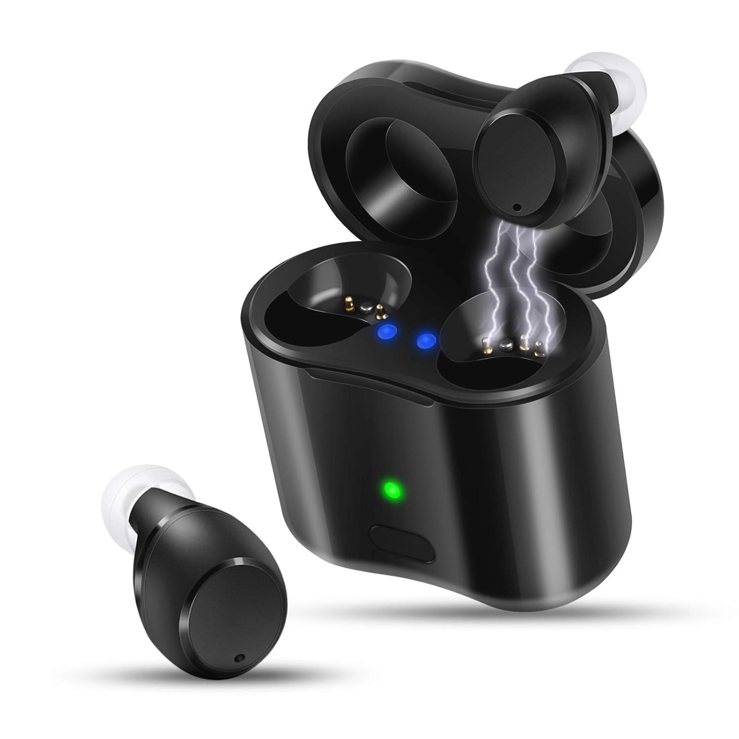 [2022 New] Rechargeable Wireless Invisible Hearing Amplifier to Aids for Adults Seniors, Nano Mini Completely-in-Canal Sound Amplifier Earbuds Hearing Assist Noise Cancelling 1 Pair