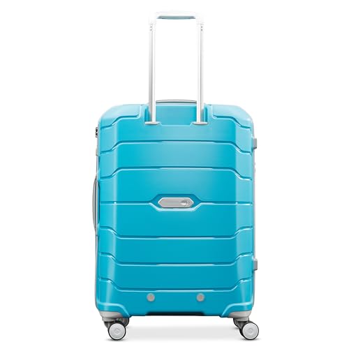 Samsonite Freeform 21-Inch Hardside Carry-On Luggage - Hardshell Carry-On Suitcase - TSA, Airline-Approved - Expandable Hard Shell, Smooth Rolling Spinner Wheels for Lightweight Travel - Navy