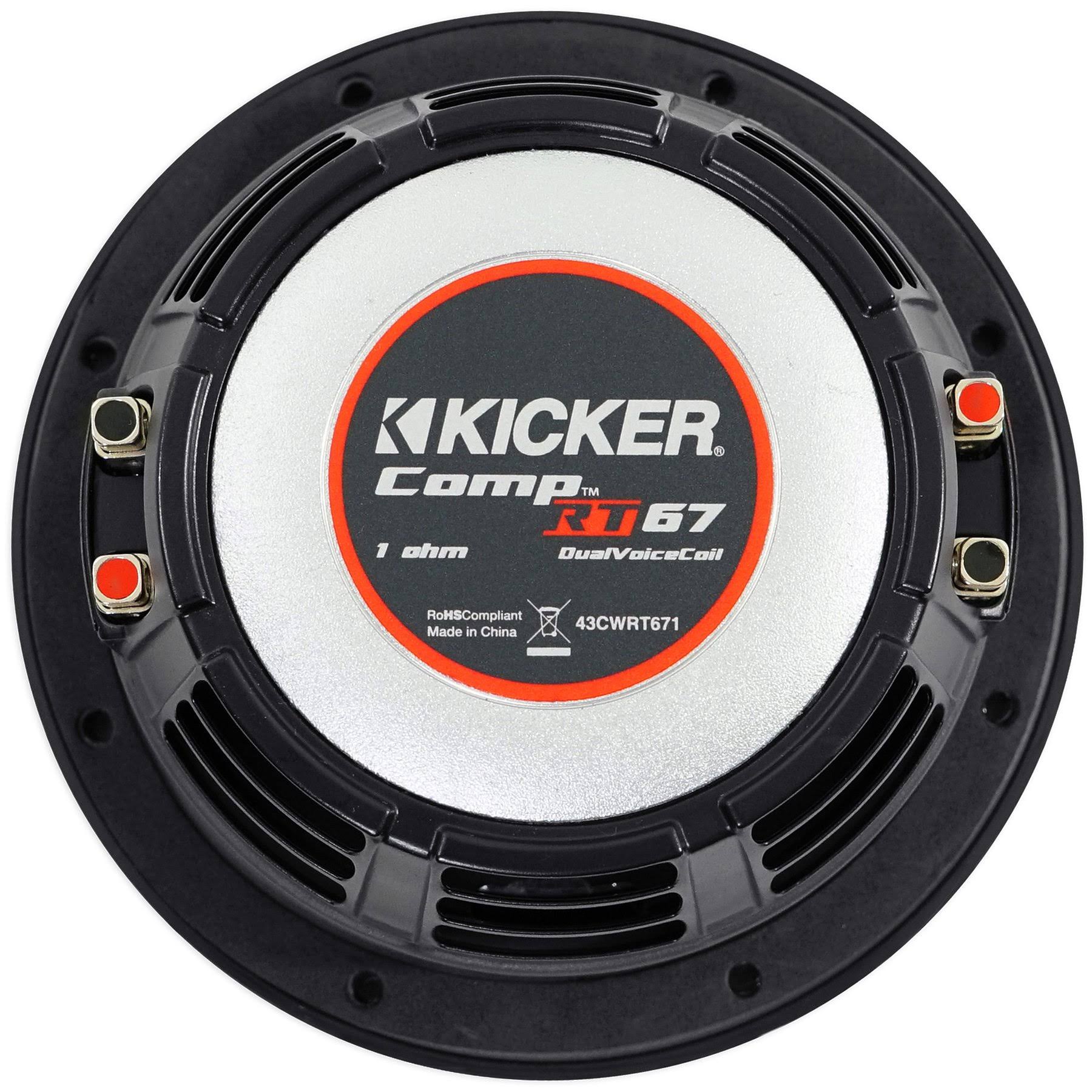 Kicker CompRT 67 Car Subwoofer - 6.75x22