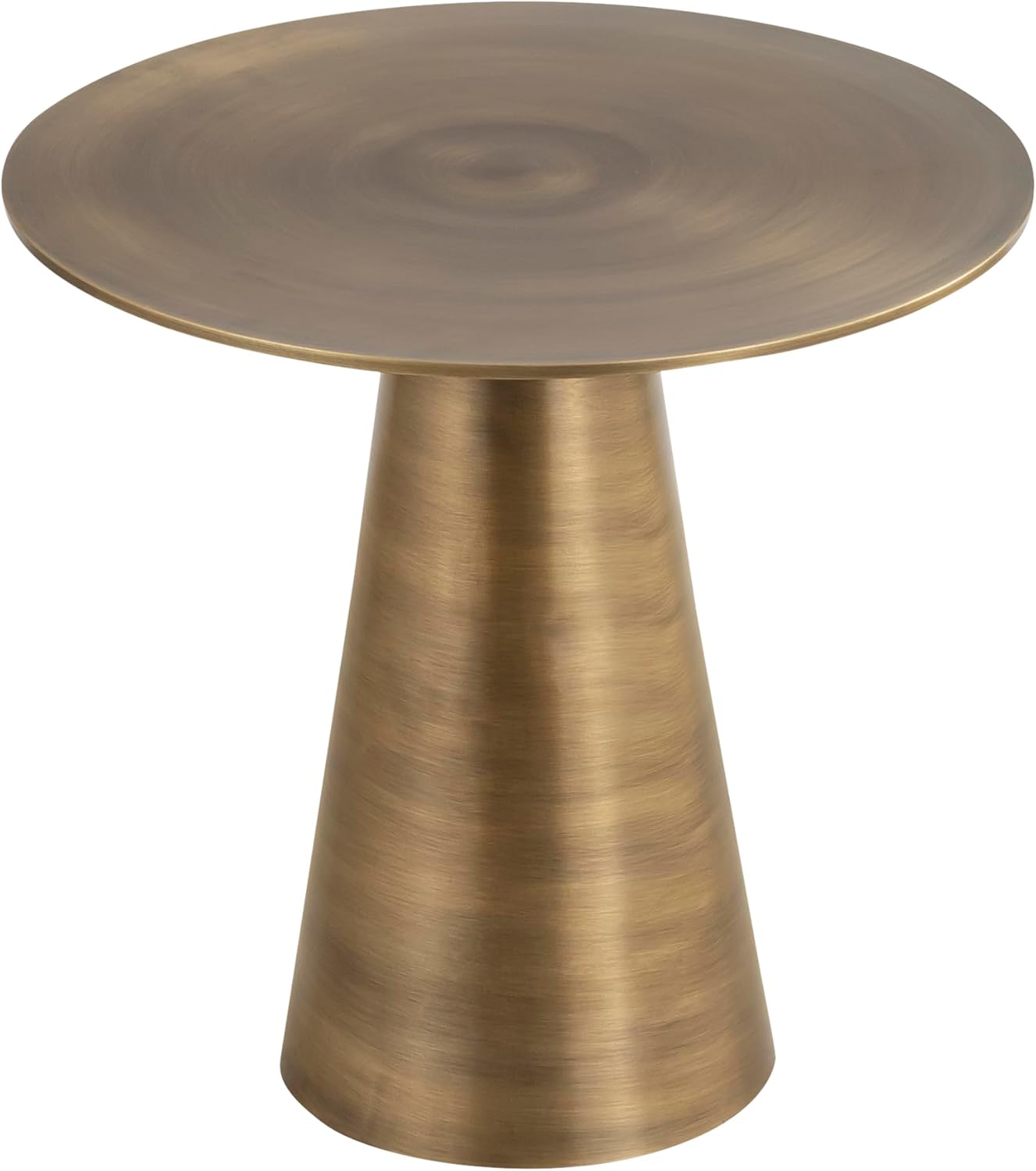 Canarm SONA Antique Brass Finished Side Table, Gold