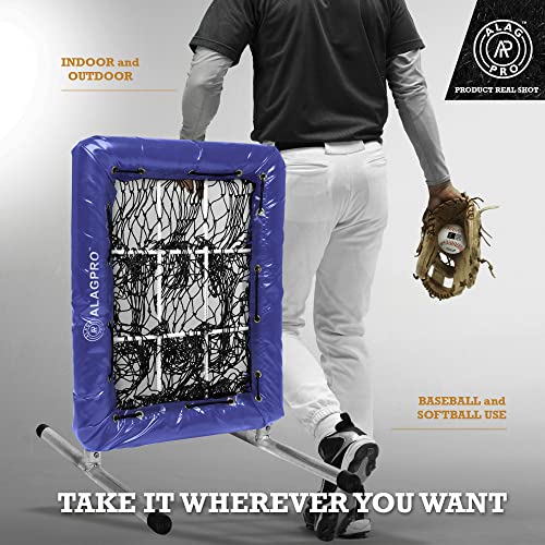 ALAGPRO® The Original 9 Hole Pitching Net with Strike Zone Pocket | Pitching Target for Baseball & Softball Pitchers
