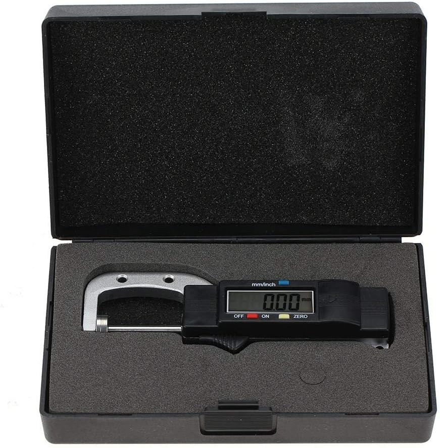 Thickness Gauge,0-25mm Horizontal Type Electronic Digital Display Caliper Thickness Gauge Measuring Tool