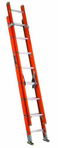Louisville Ladder FE3224 Foot Extension Ladder, 24 ft, Orange