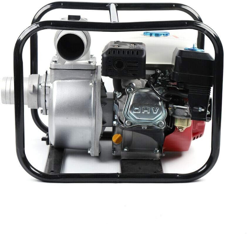 VPABES Gasoline Water Pump 3 Inch 210CC 4 Stroke 7.5HP Petrol Water Transfer High Pressure Pump for Irrigation Pool, Landscaping or Gardening Irrigation