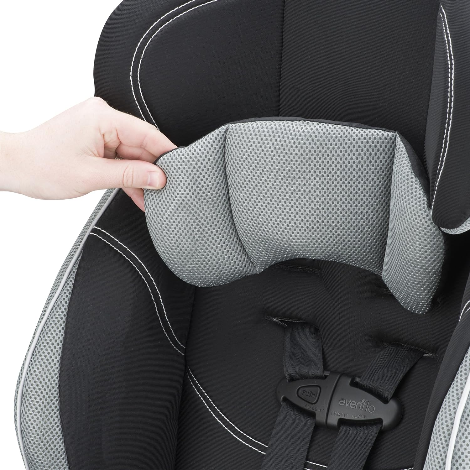 Evenflo Chase Harnessed Booster, Jameson & GoTime LX Booster Car Seat (Chardon Black)