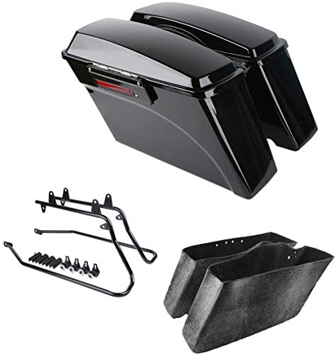 TCMT Saddlebags and Conversion Brackets Fit For Harley Softail Models 86-13
