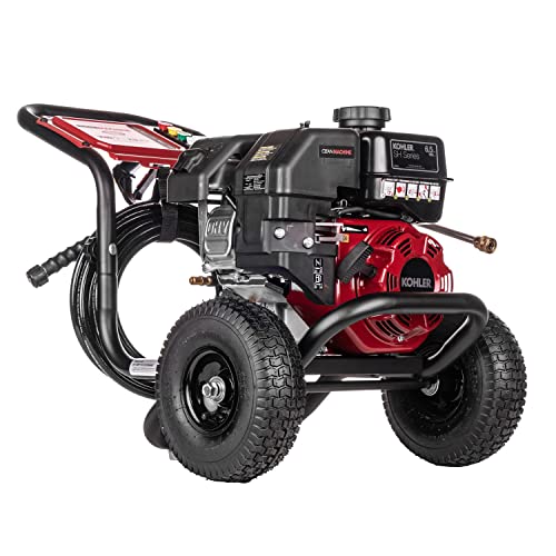 Simpson Cleaning 3400 PSI Gas Pressure Washer, 2.5 GPM Power Washer for Residential Use, CRX Engine, 25-Foot MorFlex Hose, Clean Machine, 49-State (CM61083)