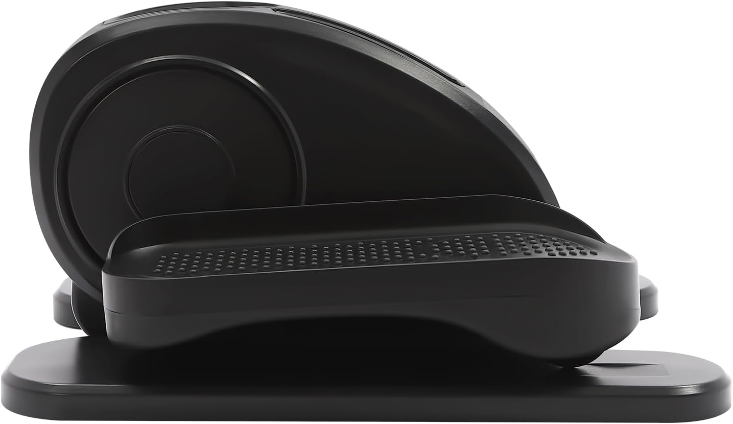 Under Desk Electric Elliptical Machine 5 Speeds Elliptical Trainer Electric Seated Pedal Exerciser, Mini Ellipse Leg Exerciser Portable Elliptical Stepper with Remote Control for Home or Work